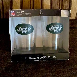 NY Jets glasses